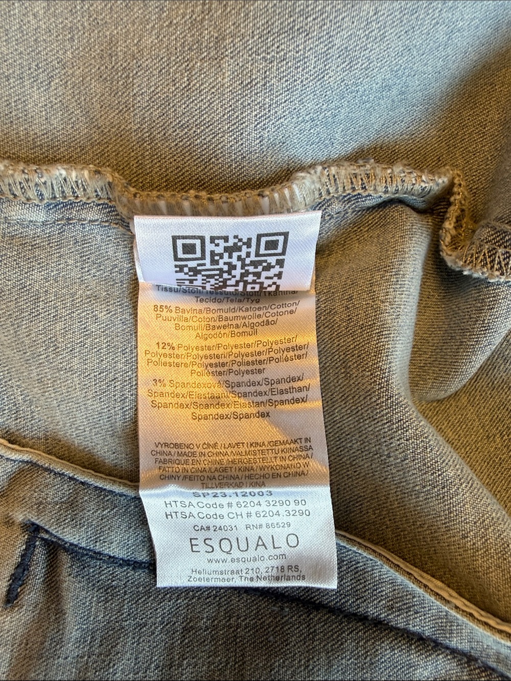 ESQUALO Light Wash Denim Jacket - Picture 9 of 9